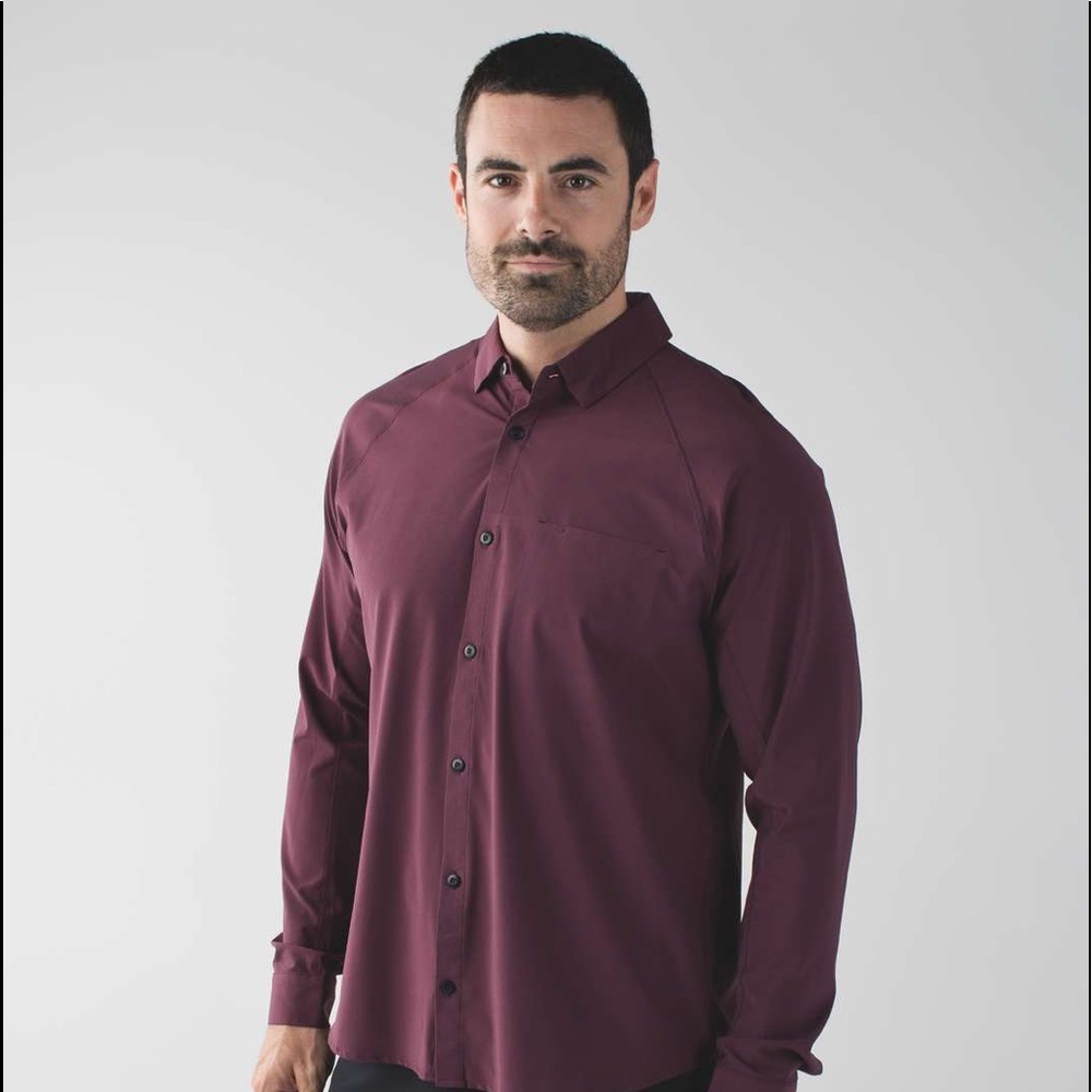 Lululemon voyage long sleeve button down